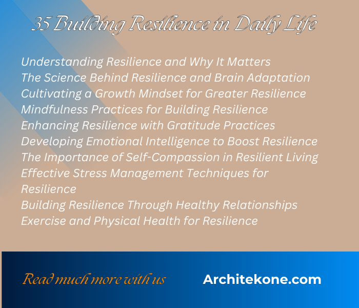 35 Building Resilience in Daily Life