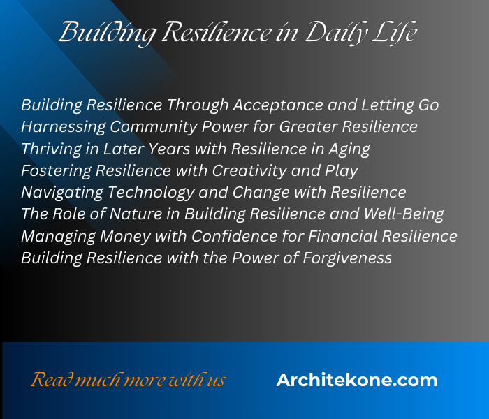 8 Building Resilience in Daily Life