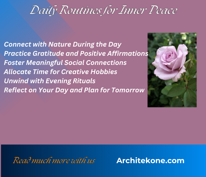 Daily Routines for Inner Peace 9-15