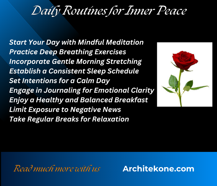 Daily Routines for Inner Peace