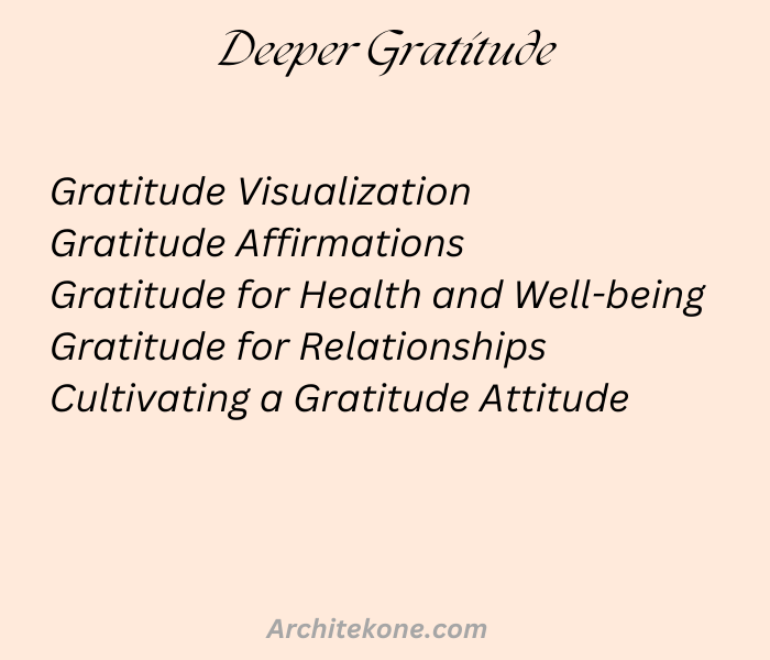 Deeper Gratitude