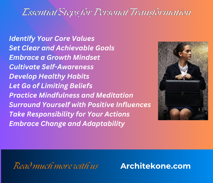 Essential Steps for Personal Transformation