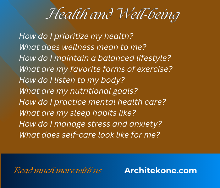 Health and Well-being