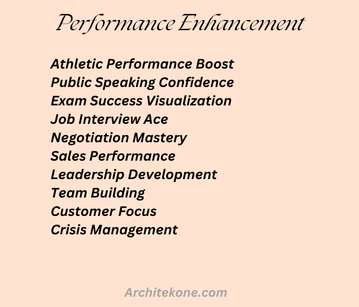 Performance Enhancement